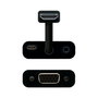 Adaptateur HDMI vers SVGA avec Audio NANOCABLE 10.16.2001-BK Noir (10 cm + 1 m)