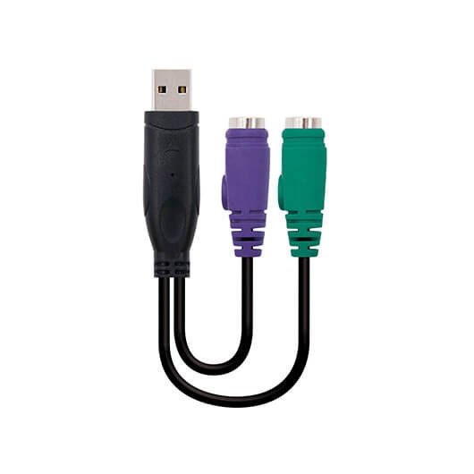 Nanocable 10.03.0101 Adaptateur USB A 2 x PS/2 HEMBRA/MÂLE pour Clavier et Souris Nanocable 10.03.0101 Adaptateur USB A 2 x PS/2 HEMBRA/MÂLE pour Clavier et Souris