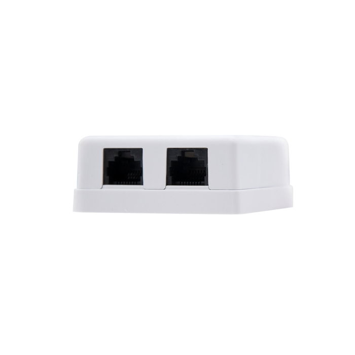 Nanocable 10.21.1502 Rosette de Surface RJ45 Cat.6 UTP 2 Prises Blanche