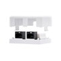 Nanocable 10.21.1502 Rosette de Surface RJ45 Cat.6 UTP 2 Prises Blanche