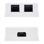 Nanocable 10.21.1502 Rosette de Surface RJ45 Cat.6 UTP 2 Prises Blanche