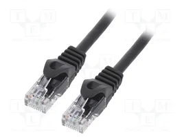 GEMBIRD Cordon de patch Cat 6 U/UTP RJ45 2m noir