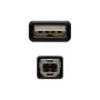 Nanocable Câble USB 2.0 A vers B Mâle, 4.5 mètres, Noir