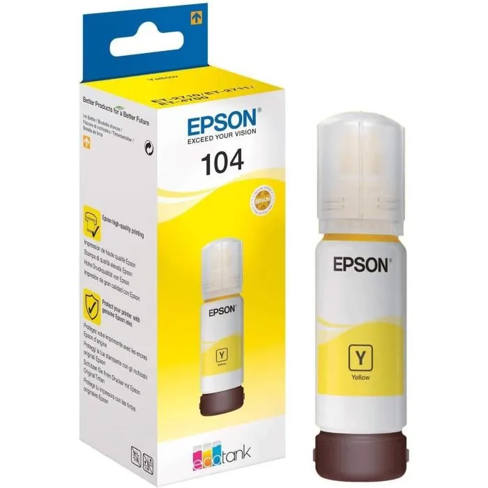 Epson EcoTank 104 Jaune C13T00P440 Epson EcoTank 104 Jaune C13T00P440