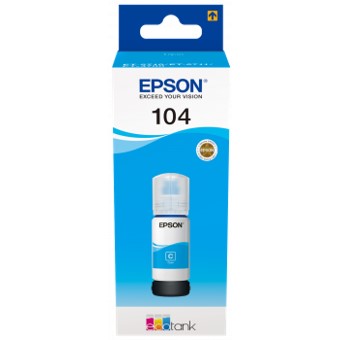 Epson Kit de Remplissage d'Encre EcoTank 104 Cyan (C13T00P240) 65ml Epson Kit de Remplissage d'Encre EcoTank 104 Cyan (C13T00P240) 65ml