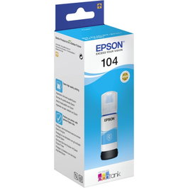 Epson Kit de Remplissage d'Encre EcoTank 104 Cyan (C13T00P240) 65ml