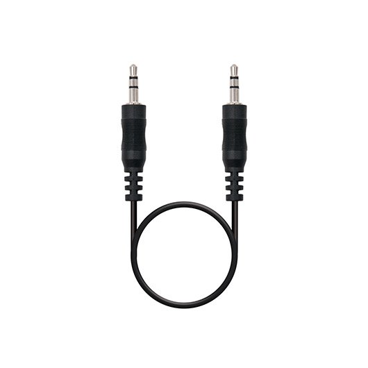Nanocable Câble Audio Jack 3.5 mm Mâle vers Jack 3.5 mm Mâle Stéréo Nanocable Câble Audio Jack 3.5 mm Mâle vers Jack 3.5 mm Mâle Stéréo