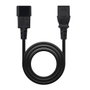 Nanocable Câble d'alimentation C13 vers C14 1,5 m - Noir Prolongateur pour PC et Moniteur