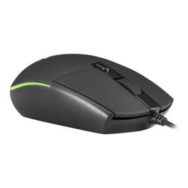 Mars Gaming MMG Souris Gamer Optique 3200 DPI, RGB Flow, Switches Huano, Noir, USB