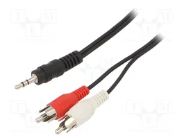 GEMBIRD Câble Jack 3,5mm vers 2x RCA 5m Cablexpert