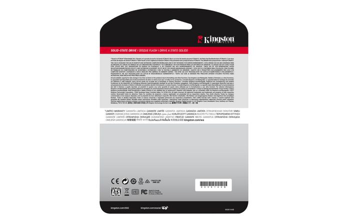 Kingston A400 SSD 960GB 2.5" SATA III, TLC NAND - Disque SSD interne pour un démarrage et des transferts ultra-rapides Kingston A400 SSD 960GB 2.5" SATA III, TLC NAND - Disque SSD interne pour un démarrage et des transferts ultra-rapides