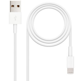 Nanocable Câble USB 2.0 vers Lightning pour iPhone 1 m Blanc