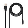 Nanocable Câble USB 2.0 A vers Micro USB 0,8 mètre Noir