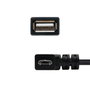 Nanocable Câble OTG USB 2.0 A Micro-B vers USB-A Femelle 15 cm Noir