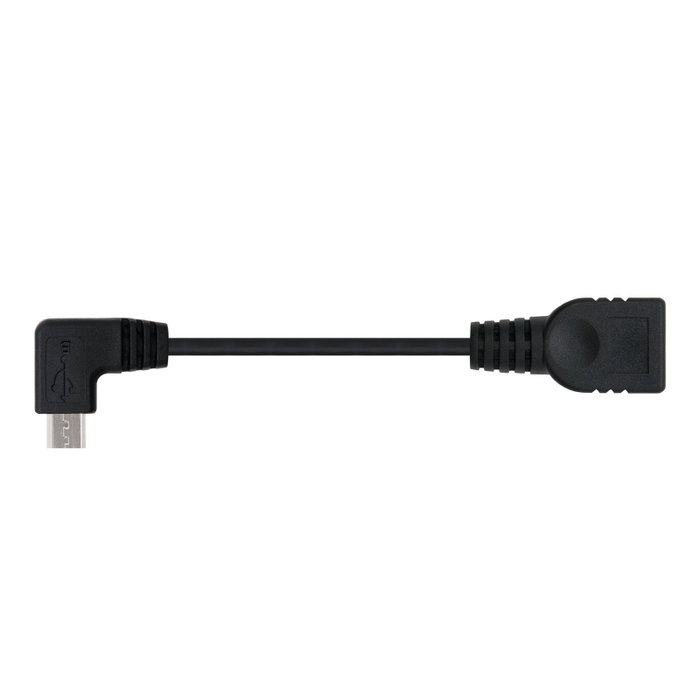Nanocable Câble OTG USB 2.0 A Micro-B vers USB-A Femelle 15 cm Noir