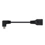 Nanocable Câble OTG USB 2.0 A Micro-B vers USB-A Femelle 15 cm Noir