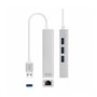 Nanocable 10.03.0403 Adaptateur Hub USB 3.0 vers Ethernet Gigabit avec 3 Ports USB 3.0