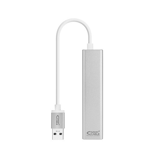 Nanocable 10.03.0403 Adaptateur Hub USB 3.0 vers Ethernet Gigabit avec 3 Ports USB 3.0 Nanocable 10.03.0403 Adaptateur Hub USB 3.0 vers Ethernet Gigabit avec 3 Ports USB 3.0