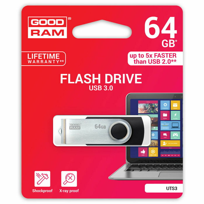 GoodRam UTS3 USB 3.1 Noir 64 GB