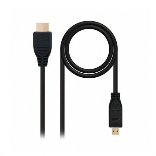 Nanocable 10.15.3502 Câble Micro HDMI Type D A 1.8m - Haute Vitesse avec Ethernet (V1.4), Or, Noir Nanocable 10.15.3502 Câble Micro HDMI Type D A 1.8m - Haute Vitesse avec Ethernet (V1.4), Or, Noir