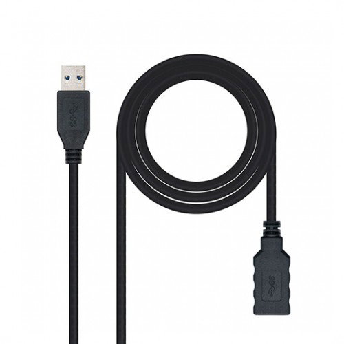 Nanocable Câble USB 3.0 A mâle vers A femelle 2 mètres Noir Réf. 10.01.0902-BK