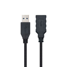 Nanocable Câble USB 3.0 A mâle vers A femelle 2 mètres Noir Réf. 10.01.0902-BK