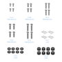 Tooq Support au sol avec roulettes FS20200 - B pour écrans 60" à 105", capacité 100 kg, noir