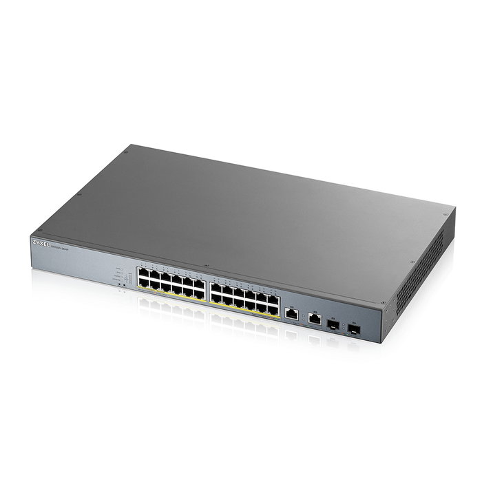 Zyxel GS1350-26HP EU0101F Switch 26 ports Gigabit avec 24 ports PoE+ 375W, 2 combo SFP, gestion Zyxel GS1350-26HP EU0101F Switch 26 ports Gigabit avec 24 ports PoE+ 375W, 2 combo SFP, gestion