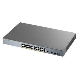 Zyxel GS1350-26HP EU0101F Switch 26 ports Gigabit avec 24 ports PoE+ 375W, 2 combo SFP, gestion