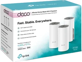 TP-Link DECO E4(3-PACK) Système WiFi Mesh AC1200 Double Bande, Pack de 3, Couverture jusqu'à 370 m²