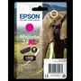 Epson Cartouche d'encre T2433 XL Magenta - Référence C13T24334012, Série Éléphant
