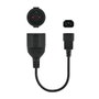 Nanocable Câble Adaptateur C14 Mâle vers CEE7 Prise Schuko Femelle 16A 25cm Noir