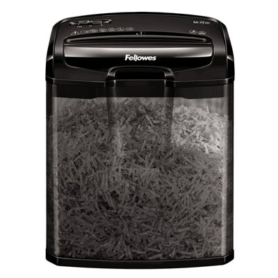 Fellowes Destructrice de Papier M-7CM, Coupe en Particules 4x35mm, Capacité 13L, 7 Feuilles, Noir Fellowes Destructrice de Papier M-7CM, Coupe en Particules 4x35mm, Capacité 13L, 7 Feuilles, Noir
