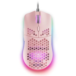 Mars Gaming MMAXP Souris Gamer Optique Ultralégère 12400 DPI RGB Rosa