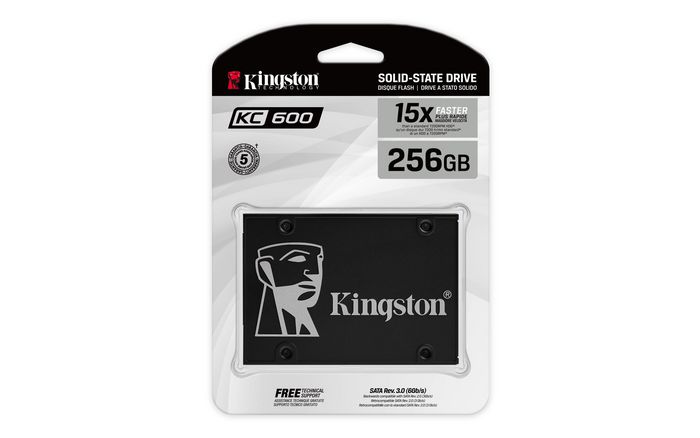 Kingston KC600 256 Go SSD 2,5 pouces SATA Kingston KC600 256 Go SSD 2,5 pouces SATA