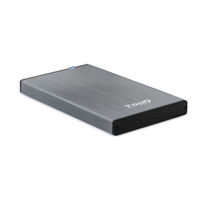 Tooq Tqe - Boîtier Externe 2,5" USB 3.0 pour HDD/SSD, Aluminium Gris, Jusqu'à 4 To Tooq Tqe - Boîtier Externe 2,5" USB 3.0 pour HDD/SSD, Aluminium Gris, Jusqu'à 4 To