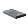 Tooq Tqe - Boîtier Externe 2,5" USB 3.0 pour HDD/SSD, Aluminium Gris, Jusqu'à 4 To