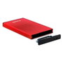 TooQ TQE-2527R Boîtier pour disque dur 2,5 pouces, Rouge