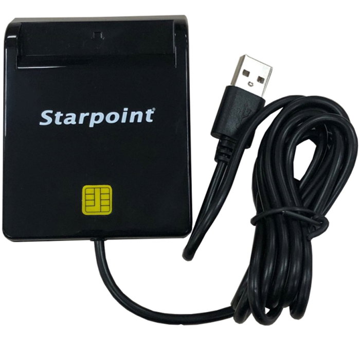 Cherry STP_SCRZW - Lecteur de carte à puce avec puce, conforme ISO 7816 et EMV, vitesse 420 Kbps Cherry STP_SCRZW - Lecteur de carte à puce avec puce, conforme ISO 7816 et EMV, vitesse 420 Kbps