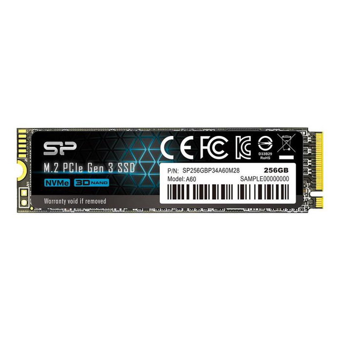 Silicon Power P34A60 256 Go SSD M.2 PCIe Gen3x4 NVMe