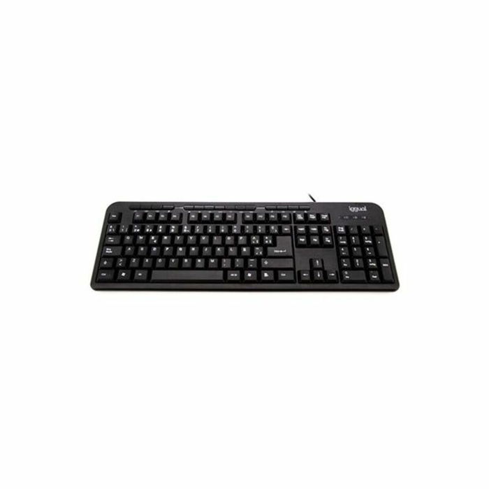 Clavier iggual CK-BASIC-120T QWERTY USB Noir Espagnol Singe (1 Pièce) Clavier iggual CK-BASIC-120T QWERTY USB Noir Espagnol Singe (1 Pièce)