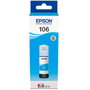 Epson Cartouche d'encre 106 Cyan (C13T00R240) pour EcoTank ET-7700 / ET-7750