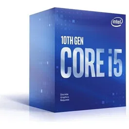 Intel Core i5-10400F Processeur (BX8070110400F) Socket LGA1200 - 10ᵉ Génération, 6 Cœurs, 4,3 GHz Turbo, 12 Mo Smart Cache, 65W