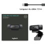Logitech C920 Webcam Full HD 1080p/30 fps avec Vidéoconférence Skype et Optique Carl Zeiss - Résolution HD 720p - Mise au Point Automatique - Audio Stéréo