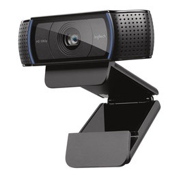 Logitech C920 Webcam Full HD 1080p/30 fps avec Vidéoconférence Skype et Optique Carl Zeiss - Résolution HD 720p - Mise au Point Automatique - Audio Stéréo