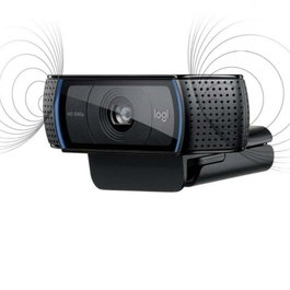 Webcam Logitech 55407/554 Full HD 1080 p 30 fps Noir