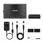 Tooq Boîtier Externe 3.5 pouces SATA USB 3.0 Noir Aluminium
