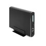 Tooq Boîtier Externe 3.5 pouces SATA USB 3.0 Noir Aluminium
