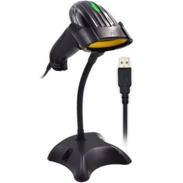 Ewent EW3410 Lecteur de codes-barres 2D USB, scanner CCD 200 lectures/s, Plug and Play, noir