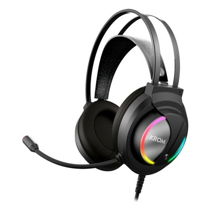 Krom Kappa Casque Gaming avec Micro RGB Noir